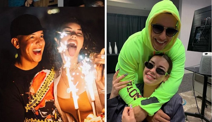 Daddy Yankee husband of Mireddys with her first child Jesaaelys Gonzalez.